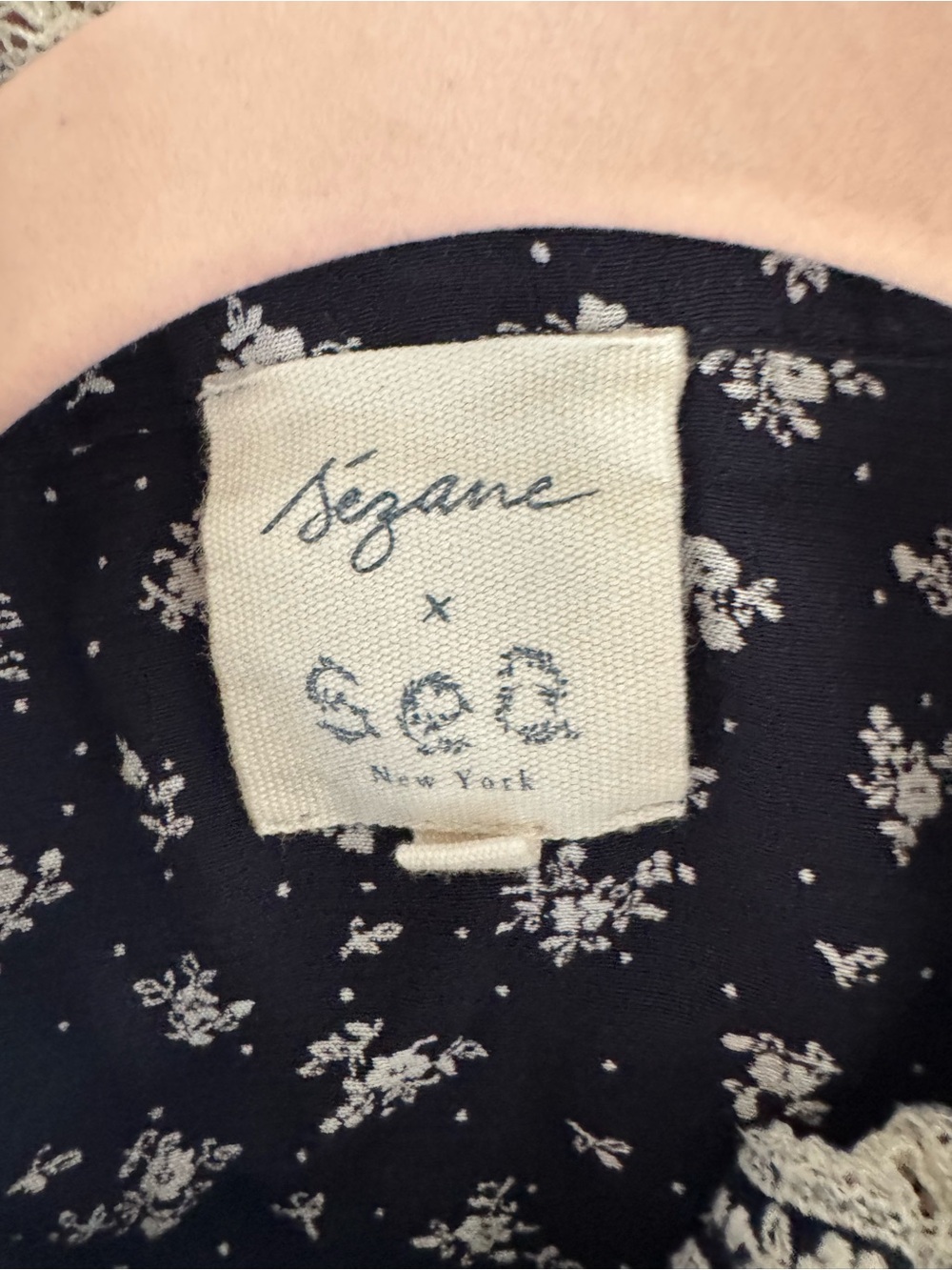 Sezane x Sea NY Chlo Shirt Navy Floral FR36 - Picture 12 of 14